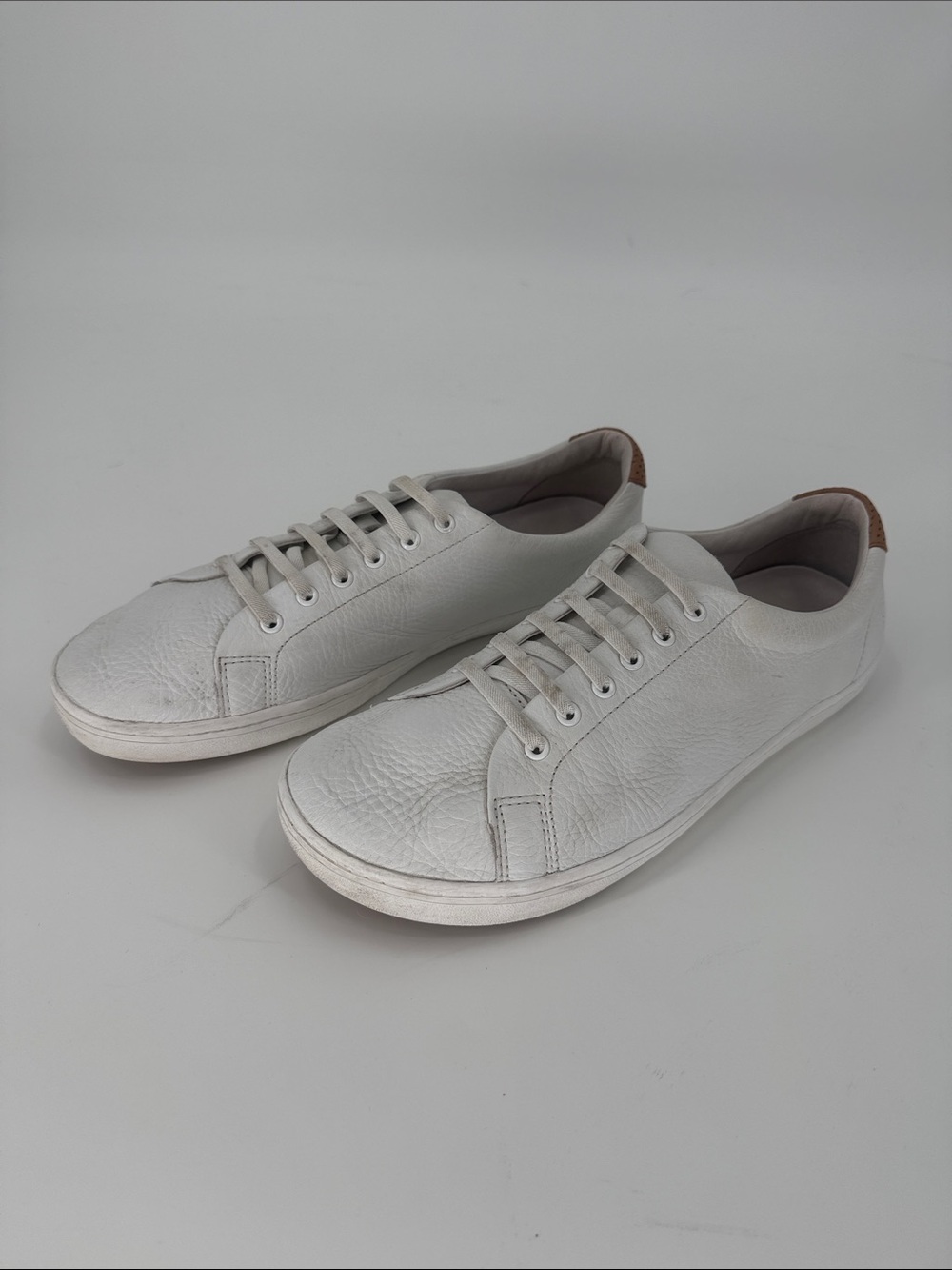 Birchbury Bramford Men's Casual White Leather Sneakers Size 11